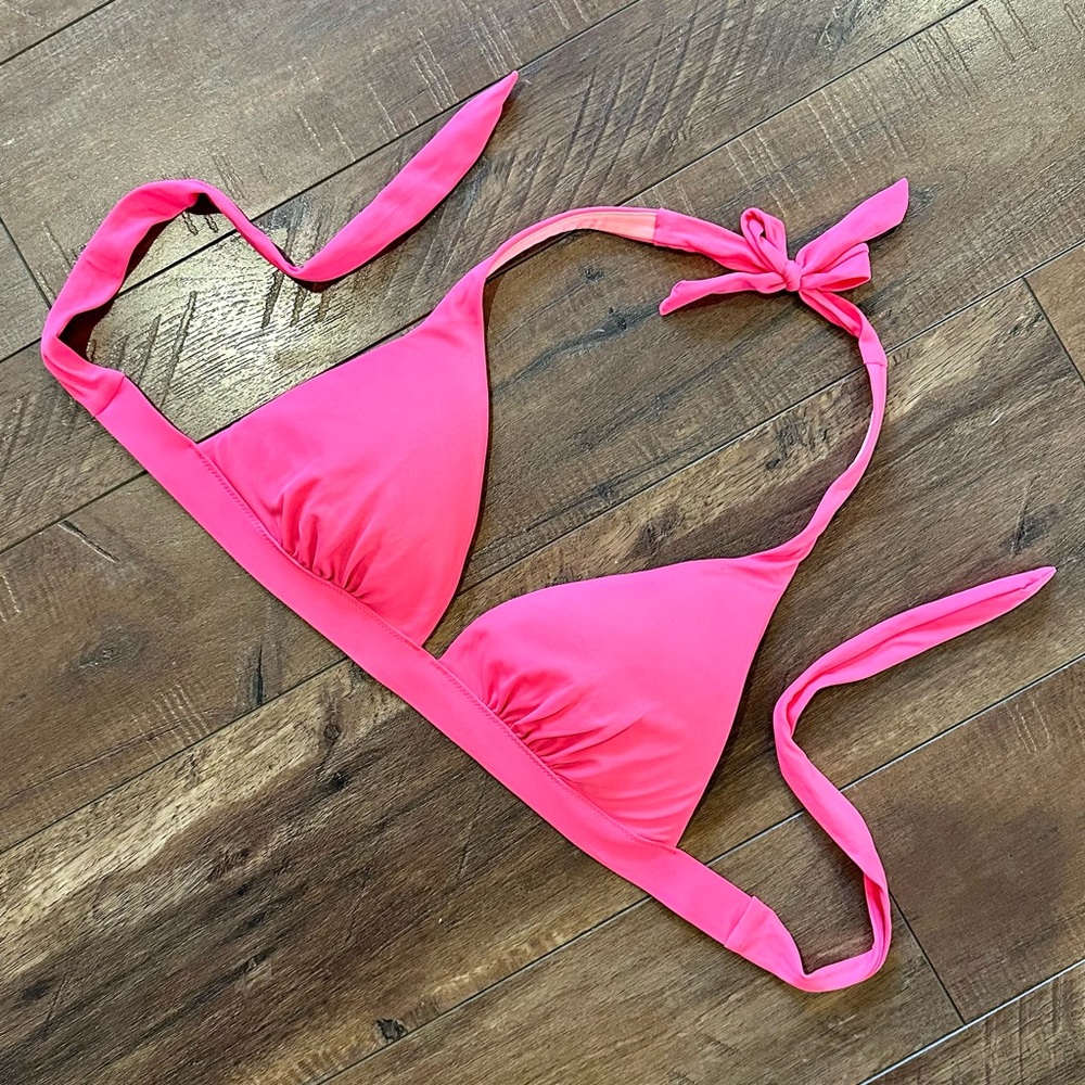 ☀️VICTORIA’S SECRET PADDED HOT PINK BIKINI TOP LARGE
